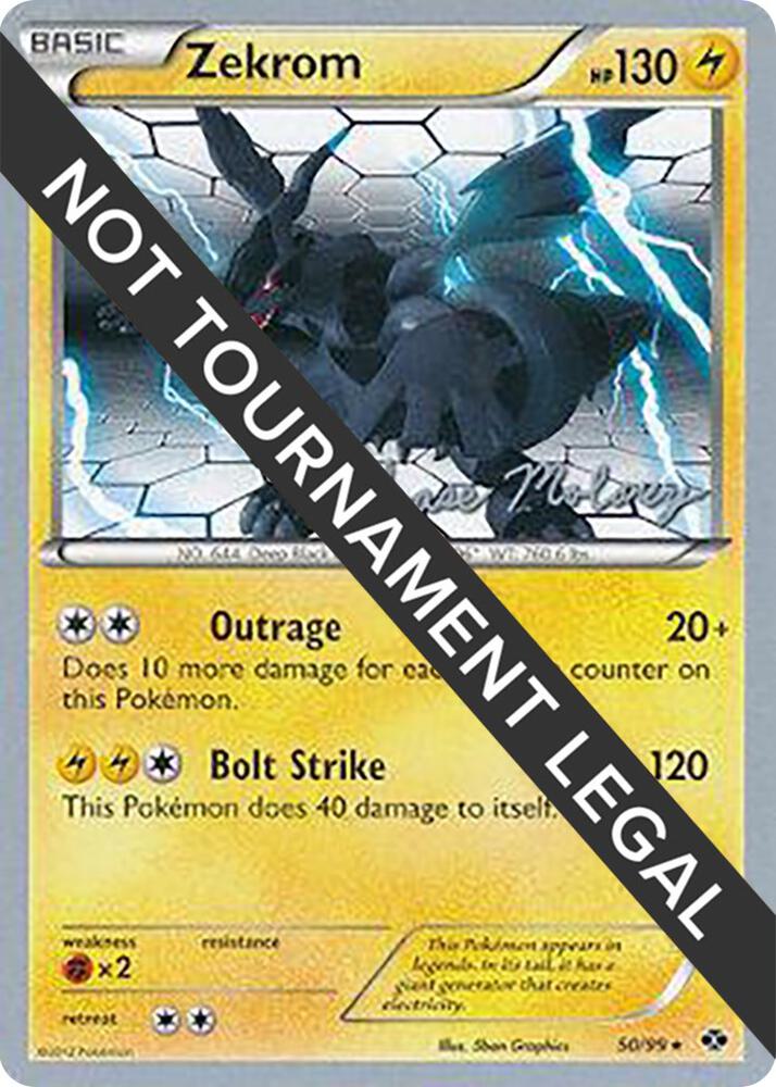 Zekrom 2012 Chase Moloney 50/99 (World Championship Decks)  | Good Games Adelaide SA