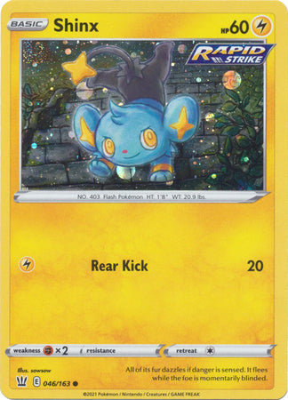 Shinx (046/163) (Cosmos Holo) [Sword & Shield: Battle Styles] | Good Games Adelaide SA