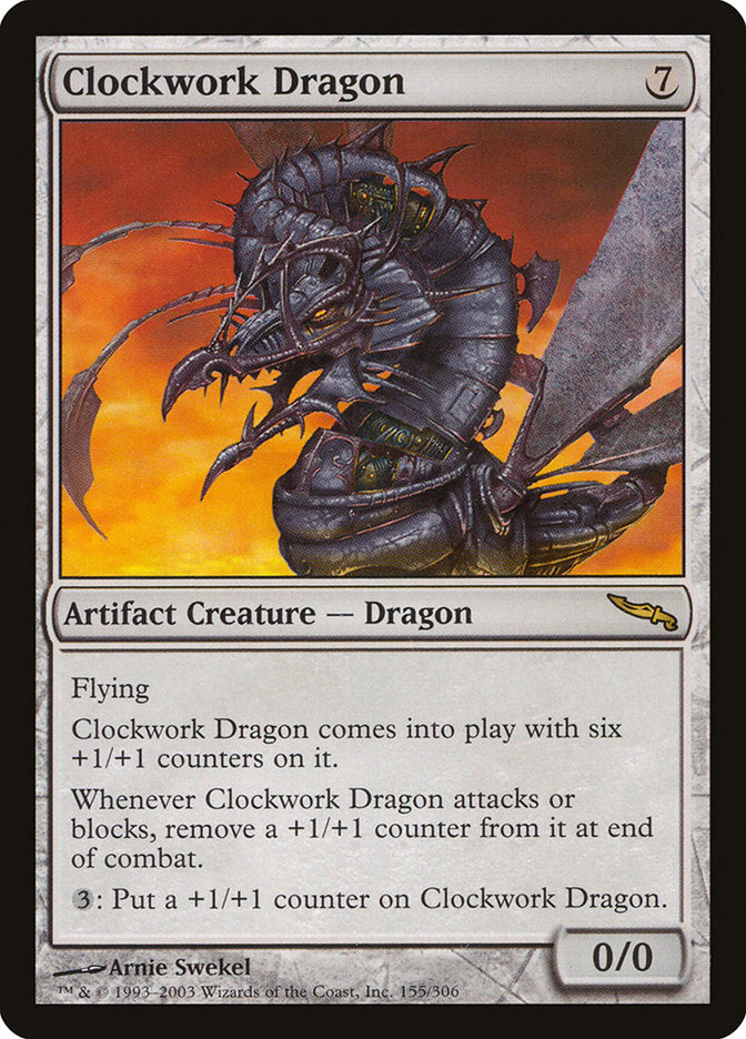 Clockwork Dragon 155 (Mirrodin)  - Foil | Good Games Adelaide SA