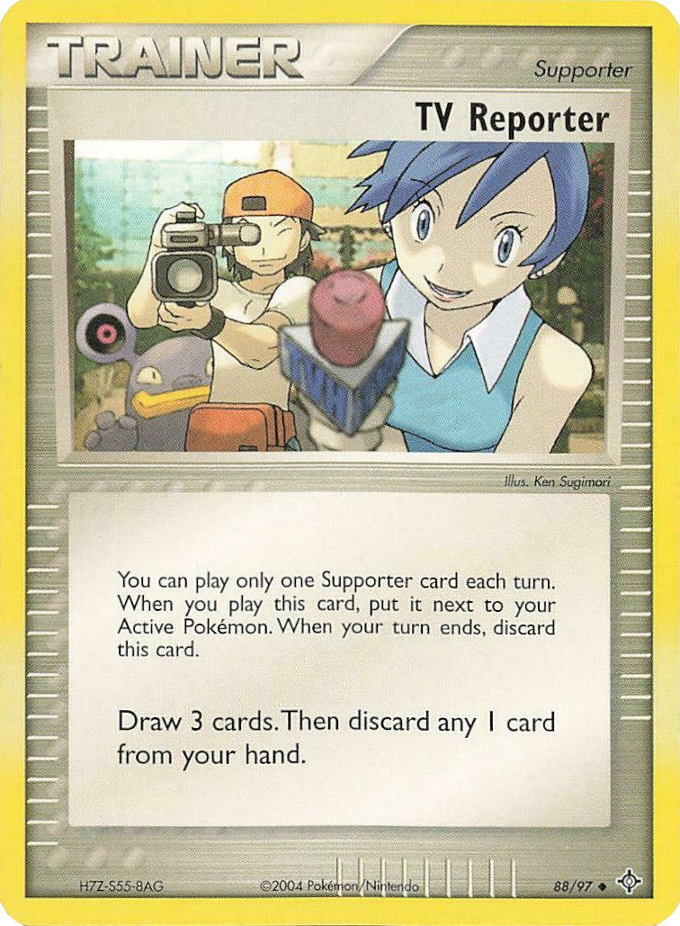 TV Reporter (88/97) [EX: Battle Stadium] | Good Games Adelaide SA
