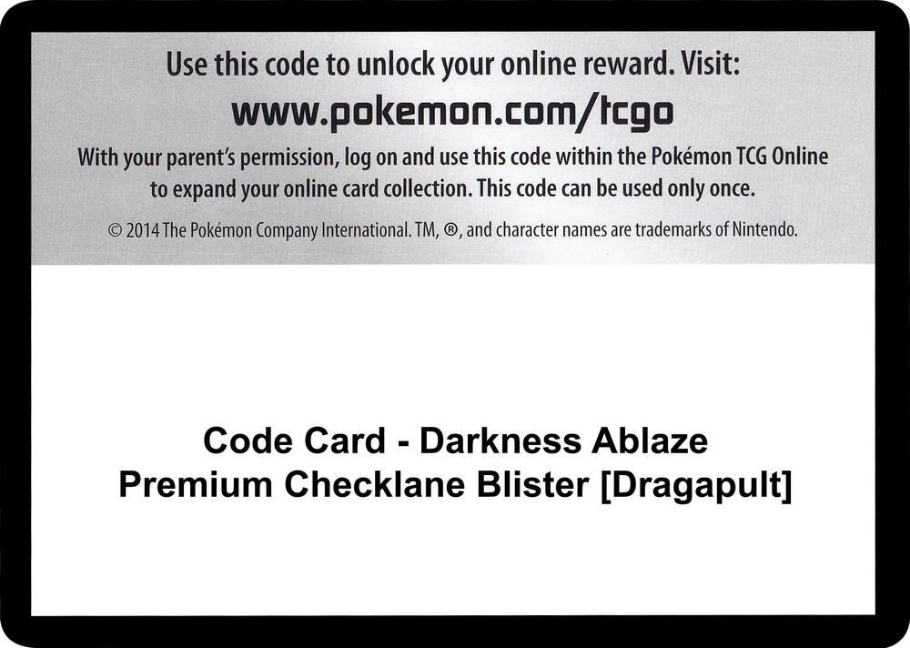 Code Card Darkness Ablaze Premium Checklane Blister Grimmsnarl  (SWSH03: Darkness Ablaze)  | Good Games Adelaide SA