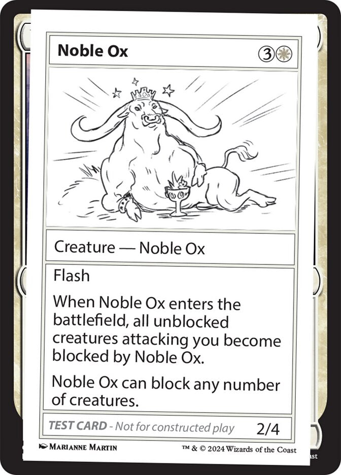 Noble Ox  (Mystery Booster 2 Playtest Cards)  | Good Games Adelaide SA