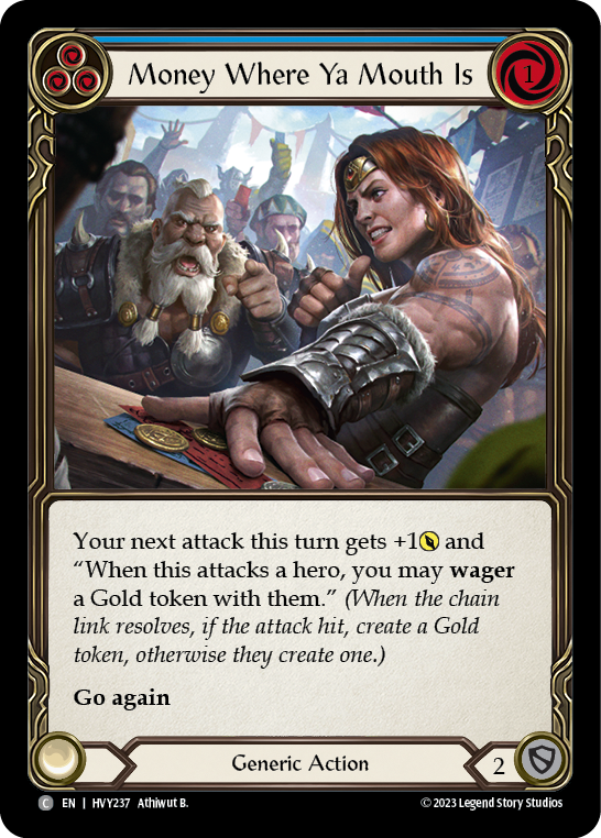 Money Where Ya Mouth Is (Blue) [HVY237] (Heavy Hitters) | Good Games Adelaide SA