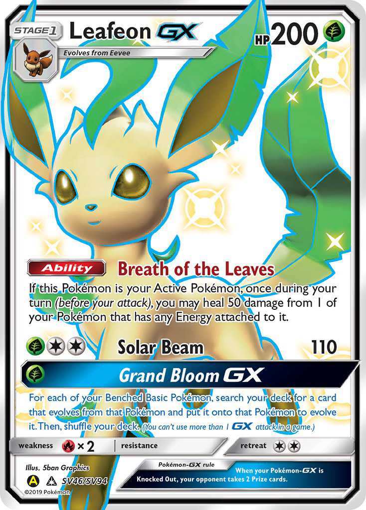 Leafeon GX (SV46/SV94) [Sun & Moon: Hidden Fates - Shiny Vault] | Good Games Adelaide SA