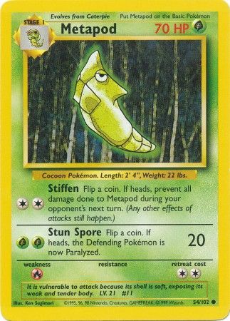 Metapod (54/102) [Base Set Unlimited] | Good Games Adelaide SA