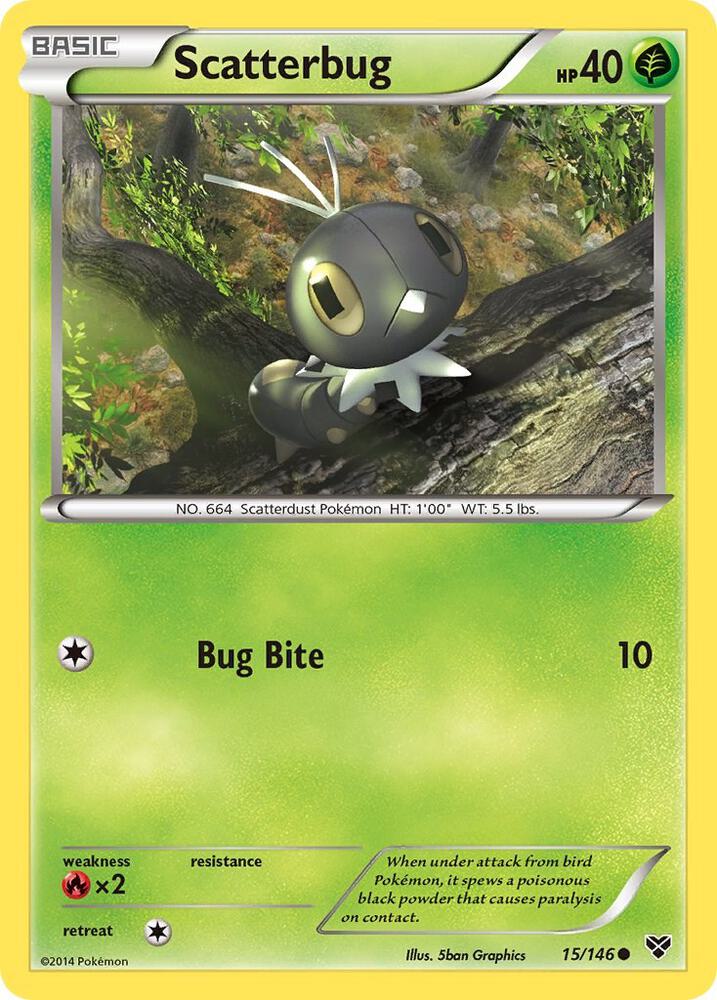Scatterbug 15/146 (XY Base Set)  | Good Games Adelaide SA