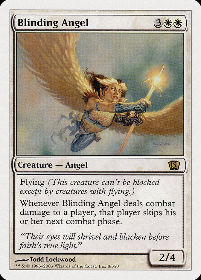 Blinding Angel (8th Edition) [Oversize Cards] | Good Games Adelaide SA