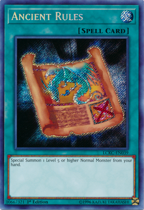 Ancient Rules [LCKC-EN039] Secret Rare | Good Games Adelaide SA