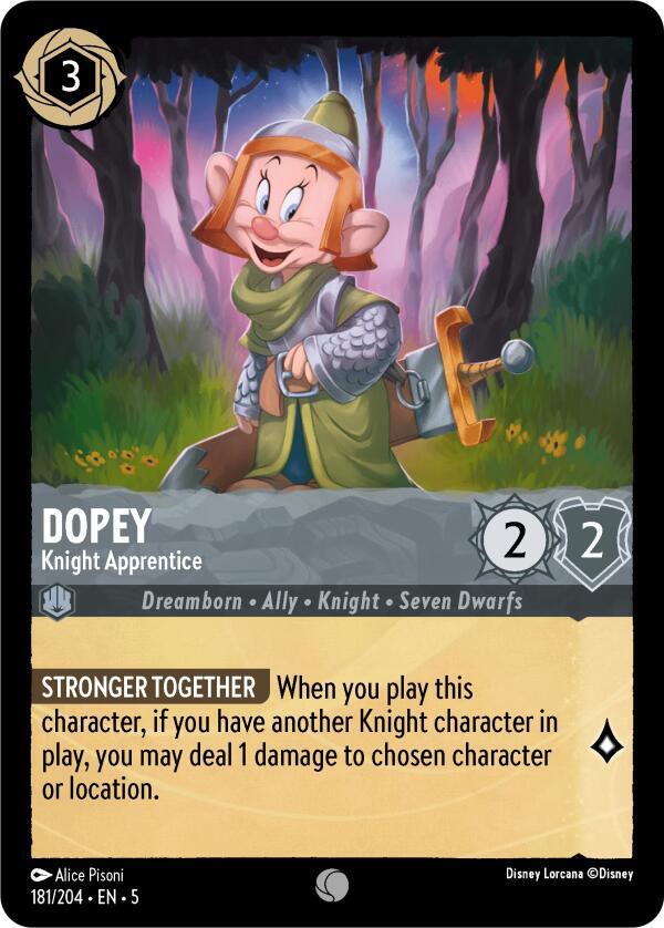 Dopey Knight Apprentice 181/204 (Shimmering Skies)  | Good Games Adelaide SA