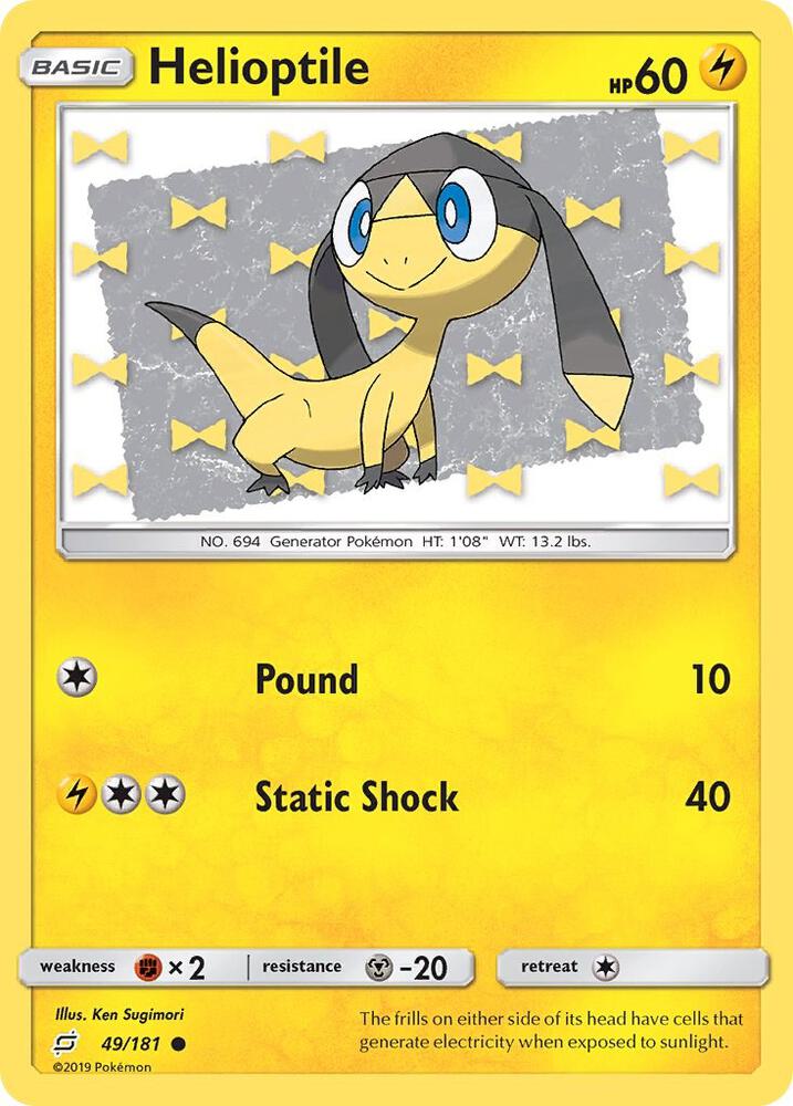 Helioptile 49/181 (SM - Team Up)  | Good Games Adelaide SA
