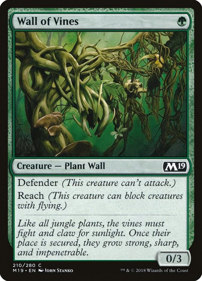 Wall of Vines 210 (Core Set 2019)  | Good Games Adelaide SA