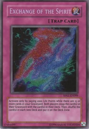 Exchange of the Spirit [RP01-EN099] Secret Rare | Good Games Adelaide SA
