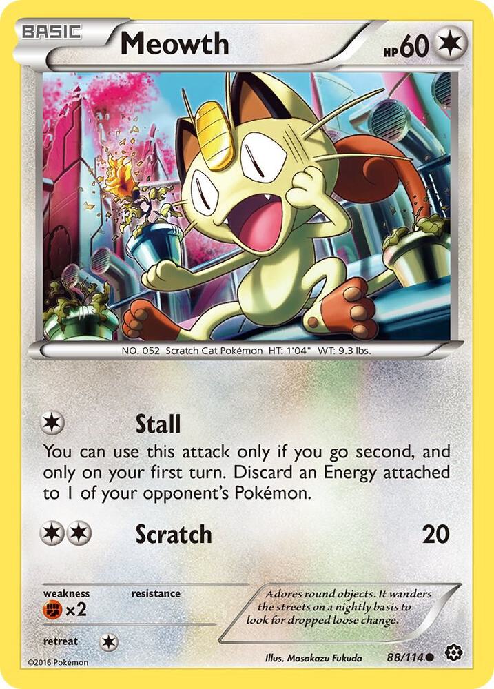 Meowth 88/114 (XY - Steam Siege)  | Good Games Adelaide SA