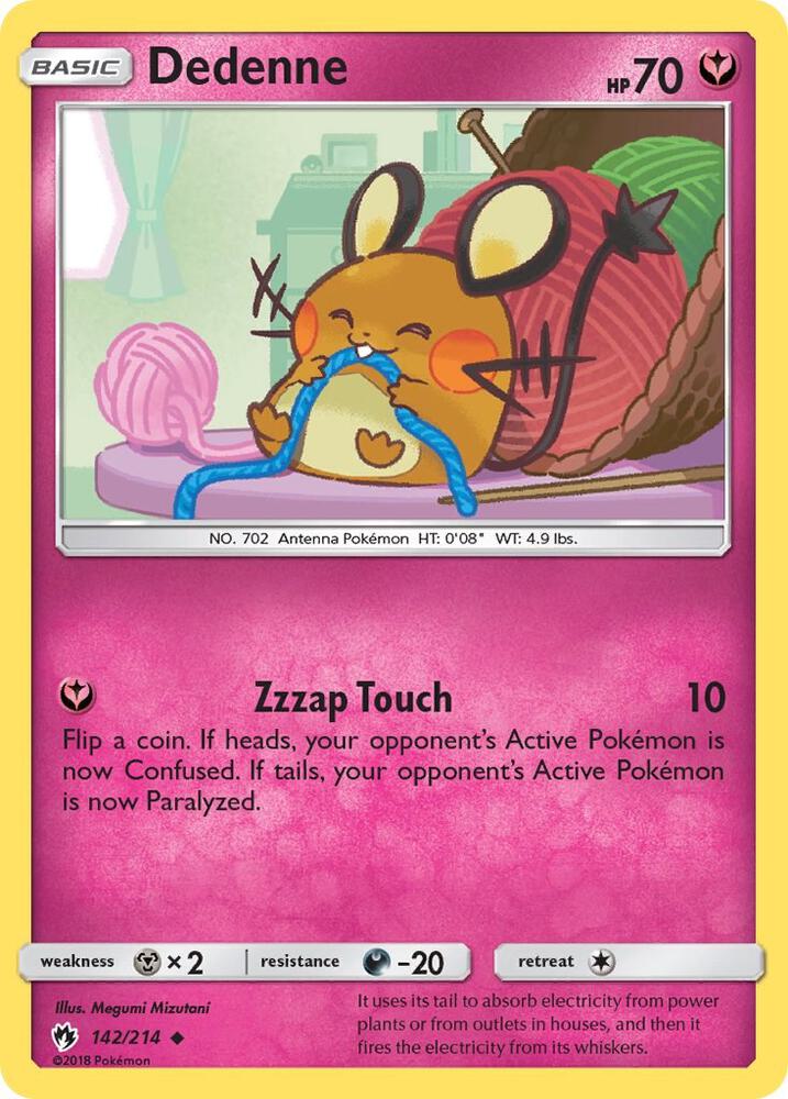 Dedenne 142/214 (SM - Lost Thunder)  | Good Games Adelaide SA