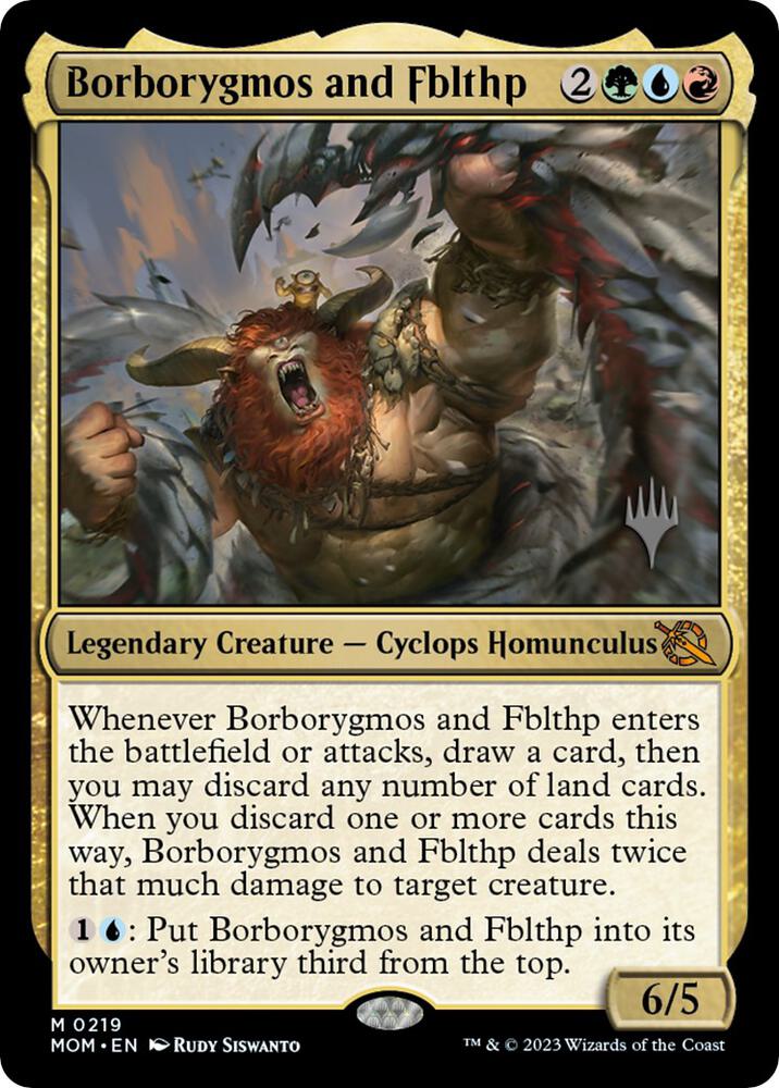 Borborygmos and Fblthp 219 (Promo Pack: March of the Machine)  - Foil | Good Games Adelaide SA