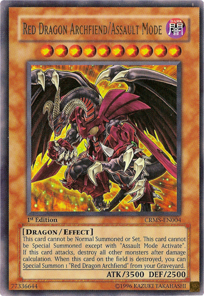 Red Dragon Archfiend/Assault Mode [CRMS-EN004] Ultra Rare | Good Games Adelaide SA