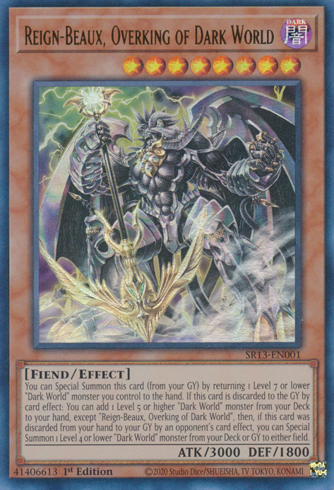 Reign-Beaux, Overking of Dark World [SR13-EN001] Ultra Rare | Good Games Adelaide SA