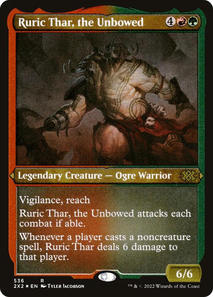 Ruric Thar the Unbowed Foil Etched 536 (Double Masters 2022)  - Foil | Good Games Adelaide SA