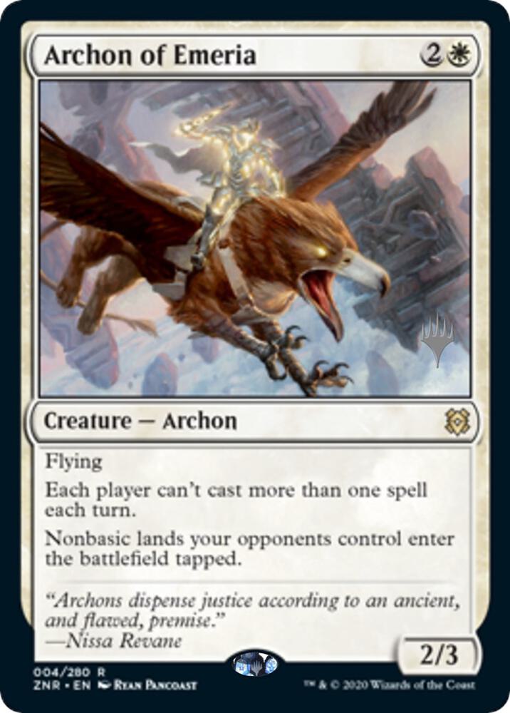 Archon of Emeria 4 (Promo Pack: Zendikar Rising)  - Foil | Good Games Adelaide SA
