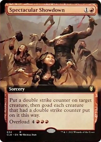 Spectacular Showdown (Extended Art) [Commander Legends: Battle for Baldur's Gate] | Good Games Adelaide SA