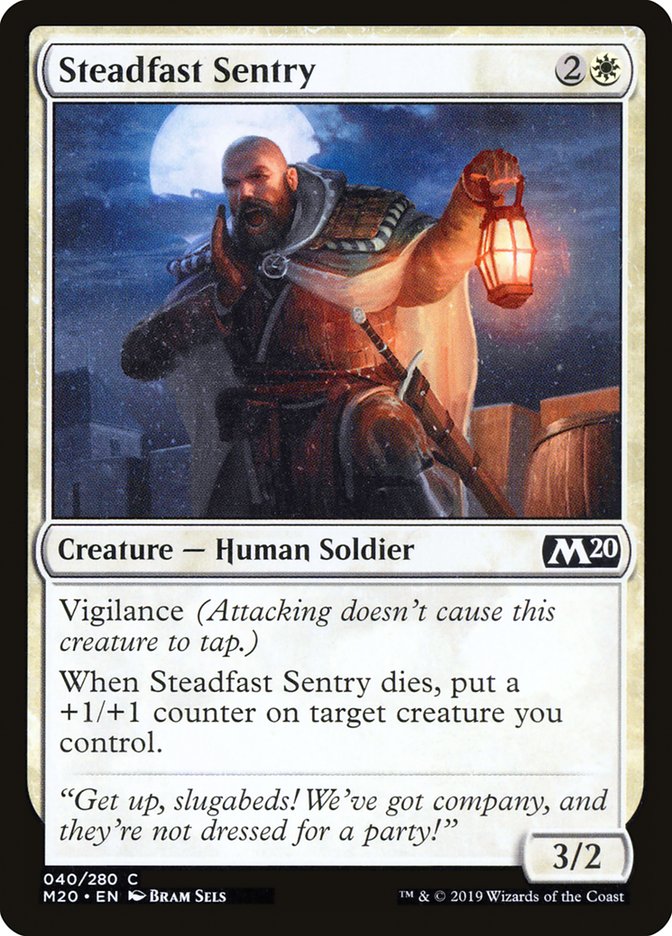 Steadfast Sentry 40 (Core Set 2020)  | Good Games Adelaide SA