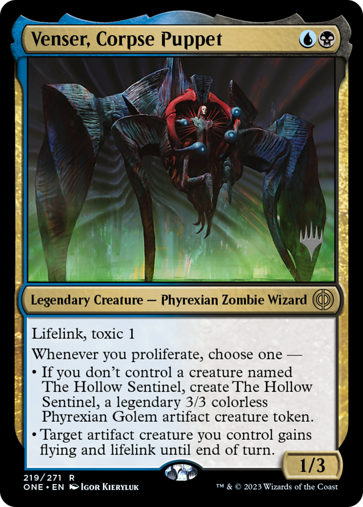Venser, Corpse Puppet (Promo Pack) [Phyrexia: All Will Be One Promos] | Good Games Adelaide SA