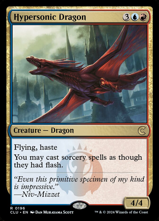 Hypersonic Dragon 196 (Ravnica: Clue Edition)  | Good Games Adelaide SA