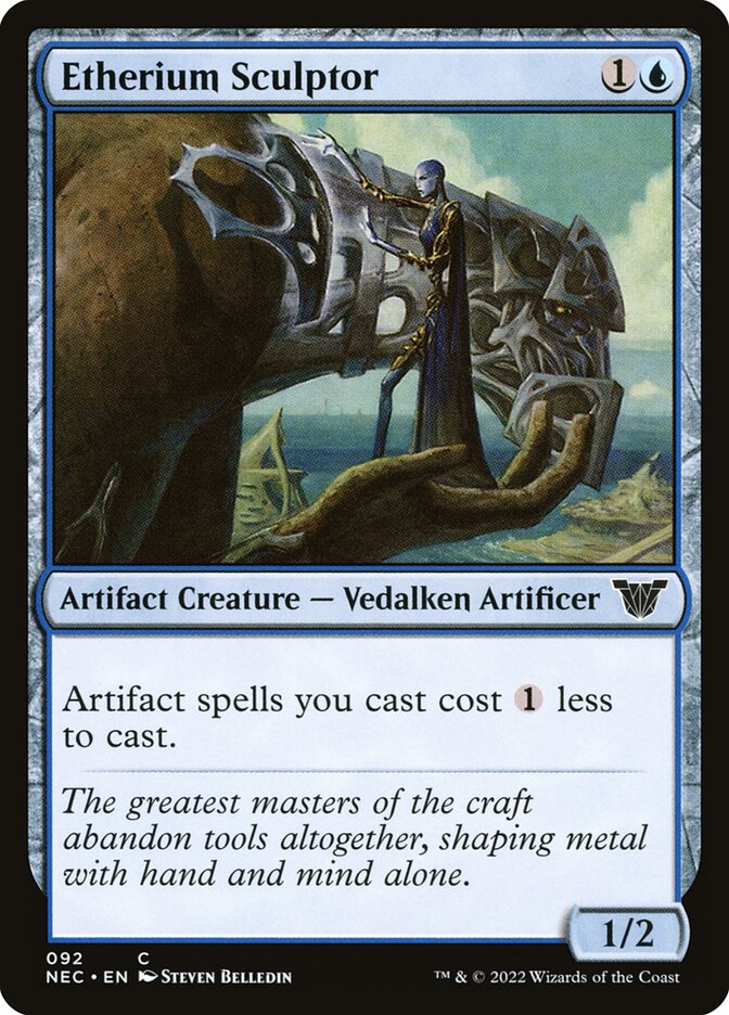 Etherium Sculptor 92 (Commander: Kamigawa: Neon Dynasty)  | Good Games Adelaide SA