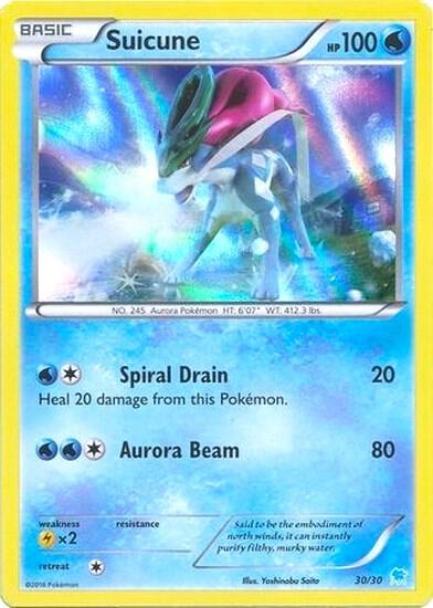 Suicune 30 Holo 30/30 (XY Trainer Kit: Pikachu Libre & Suicune)  - Holofoil | Good Games Adelaide SA