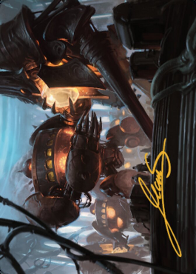 Autonomous Assembler Art Card (Gold-Stamped Signature) [The Brothers' War Art Series] | Good Games Adelaide SA