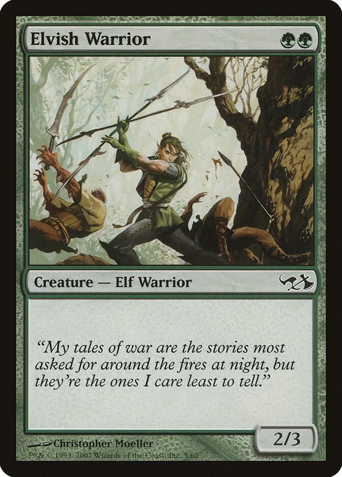 Elvish Warrior 5 (Duel Decks: Elves vs. Goblins)  | Good Games Adelaide SA