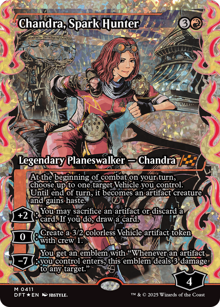 Chandra, Spark Hunter (Showcase) (Fracture Foil) [Aetherdrift] | Good Games Adelaide SA