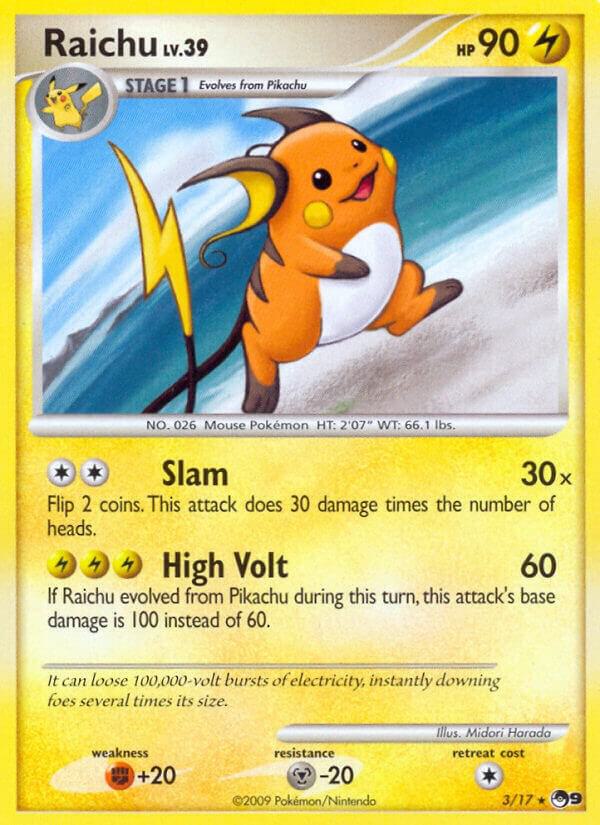 Raichu 003/017 (POP Series 9)  - Reverse Holofoil | Good Games Adelaide SA