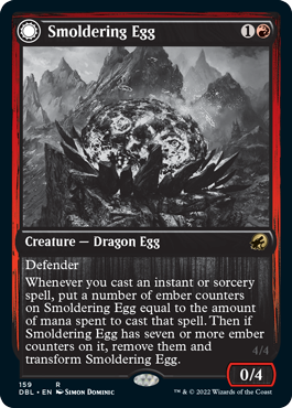 Smoldering Egg // Ashmouth Dragon [Innistrad: Double Feature] | Good Games Adelaide SA