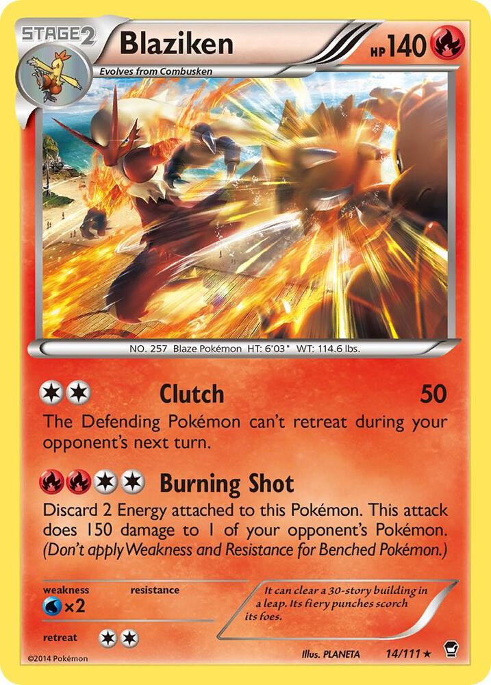 Blaziken 14/111 (XY - Furious Fists)  - Holofoil | Good Games Adelaide SA