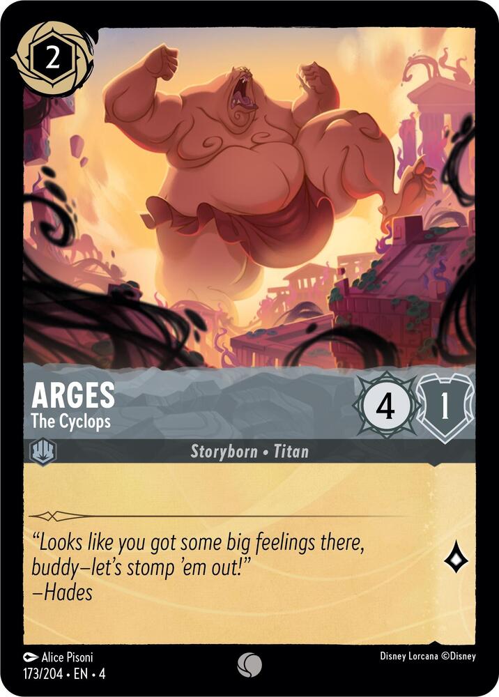 Arges The Cyclops 173/204 (Ursula's Return)  - Cold Foil | Good Games Adelaide SA