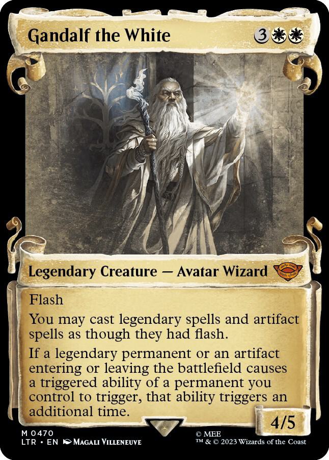 Gandalf the White 470 (Universes Beyond: The Lord of the Rings: Tales of Middle-earth)  - Showcase Scroll | Good Games Adelaide SA