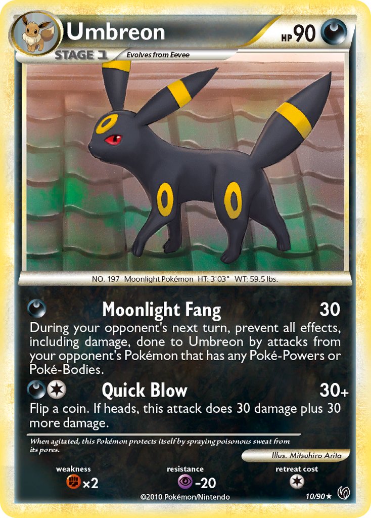 Umbreon (10/90) (Theme Deck Exclusive) [HeartGold & SoulSilver: Undaunted] | Good Games Adelaide SA