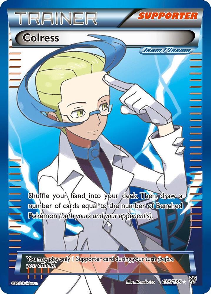 Colress Team Plasma 135 Full Art 135/135 (Plasma Storm)  - Holofoil | Good Games Adelaide SA