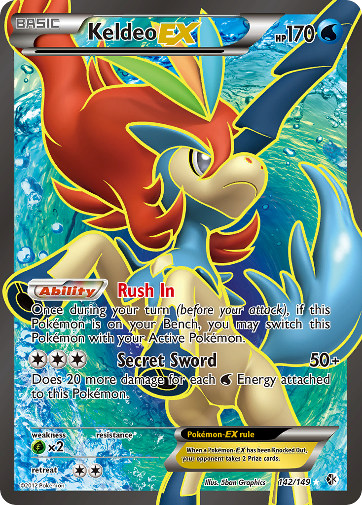 Keldeo EX (142/149) [Black & White: Boundaries Crossed] | Good Games Adelaide SA