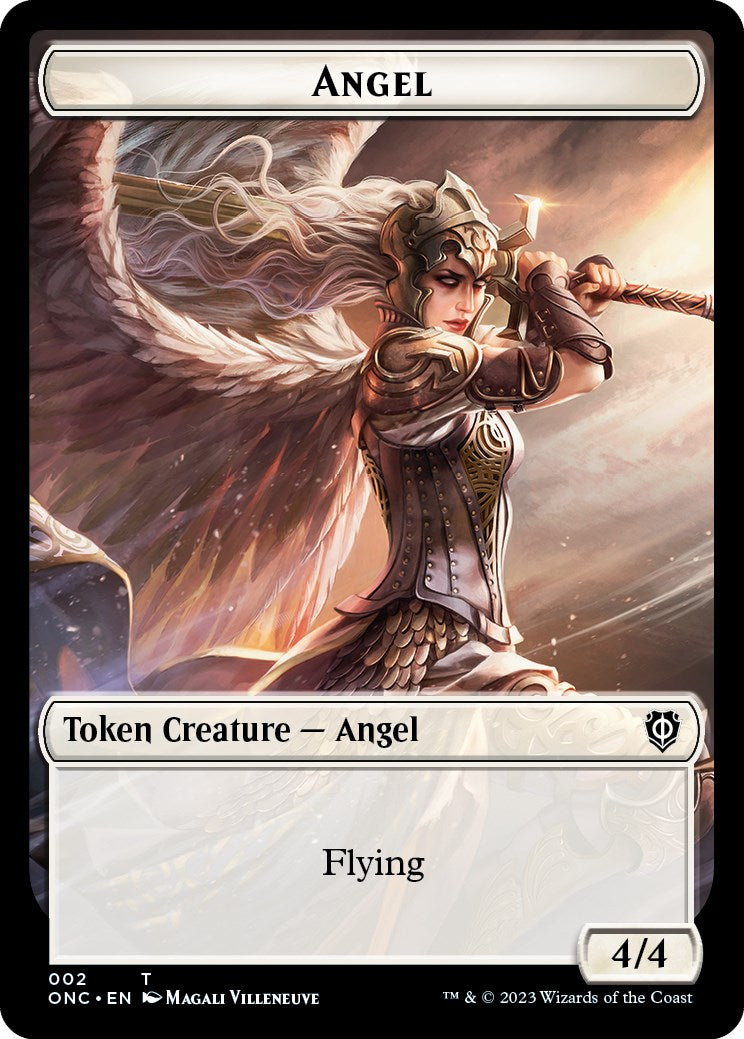 Soldier (007) // Angel Double-Sided Token [Phyrexia: All Will Be One Commander Tokens] | Good Games Adelaide SA