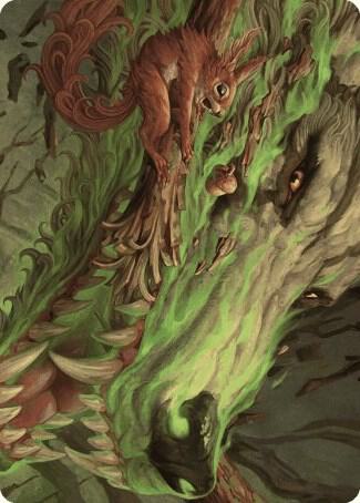 Leaping Ambush Art Card 26 (Art Series: Wilds of Eldraine)  | Good Games Adelaide SA
