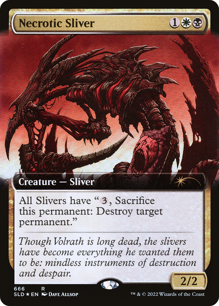 Necrotic Sliver (Extended Art) [Secret Lair Drop Promos] | Good Games Adelaide SA