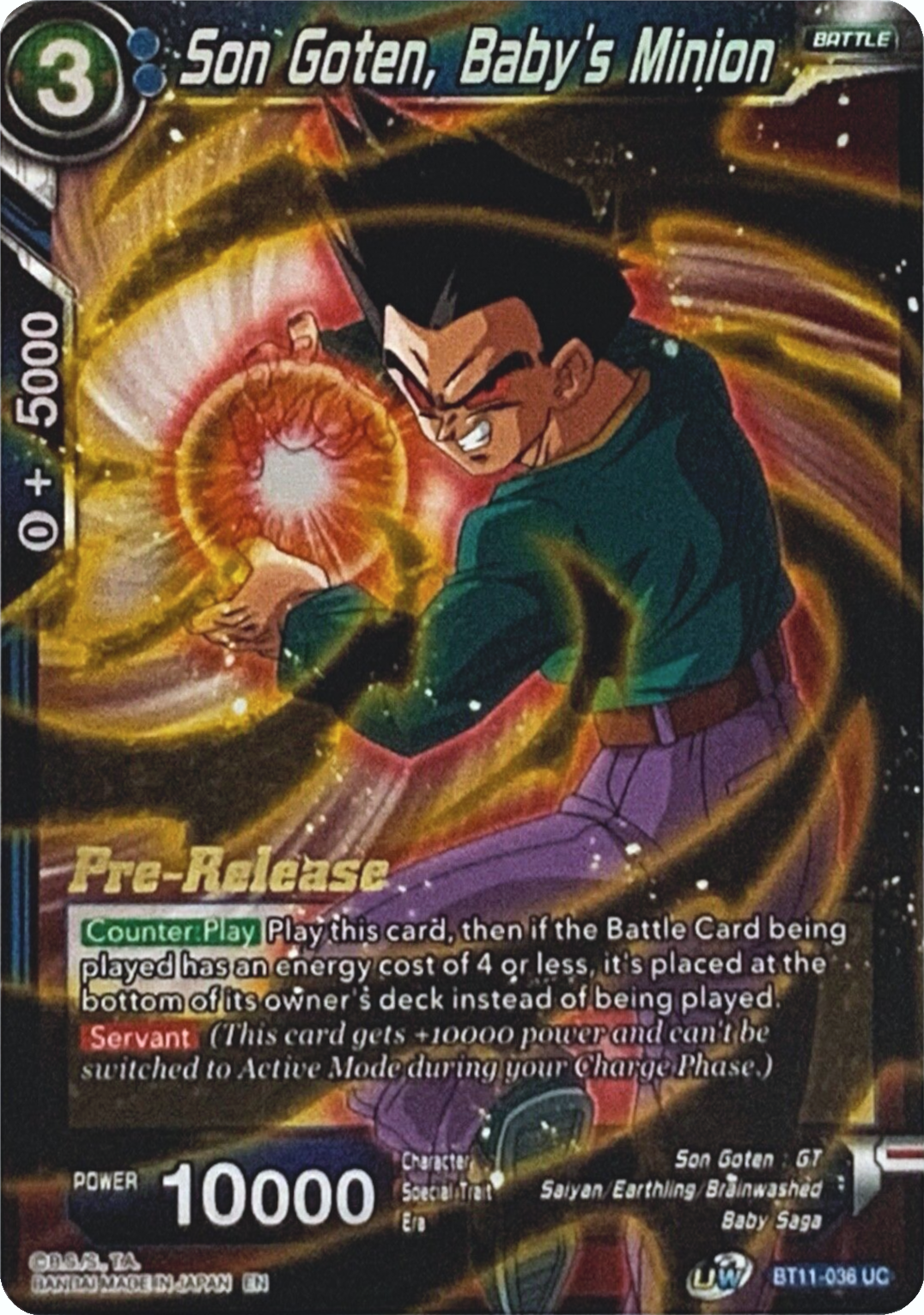 Son Goten, Baby's Minion (Vermilion Bloodline) [BT11-036] | Good Games Adelaide SA