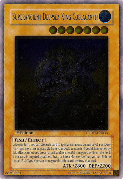 Superancient Deepsea King Coelacanth [PTDN-EN034] Ultimate Rare | Good Games Adelaide SA