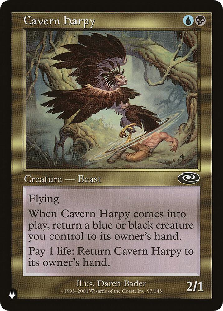 Cavern Harpy 97/143 (The List Reprints)  | Good Games Adelaide SA