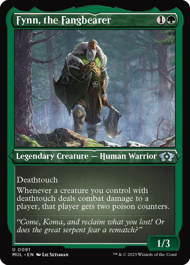 Fynn, the Fangbearer 91 (March of the Machine: Multiverse Legends)  - Etched Foil | Good Games Adelaide SA