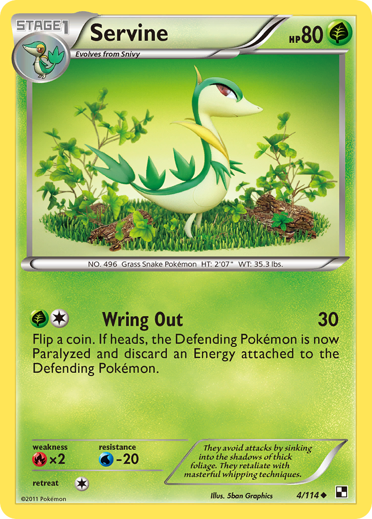 Servine (4/114) [Black & White: Base Set] | Good Games Adelaide SA