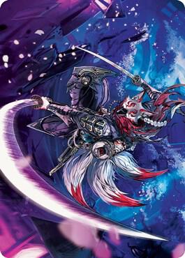 Blade Blizzard Kitsune Art Card 47 (Art Series: Kamigawa: Neon Dynasty)  | Good Games Adelaide SA