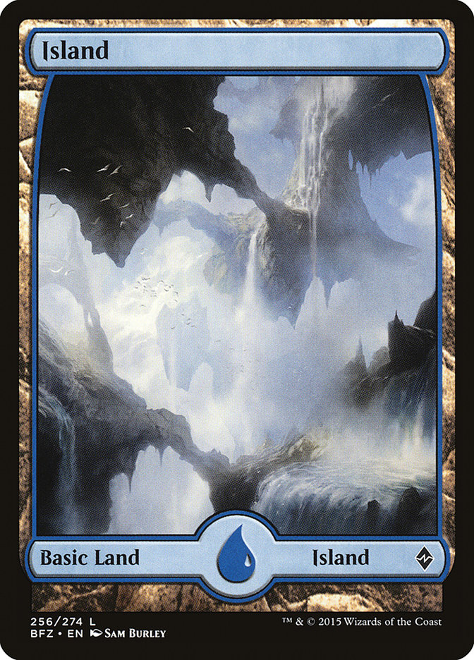Island (256) - Full Art [Battle for Zendikar] | Good Games Adelaide SA